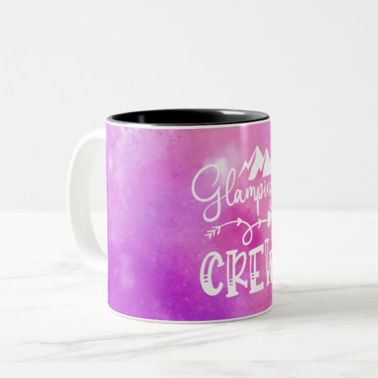 グランピングキャンピングキャンペータイプアートツートーンコーヒー  ツートーンマグカップ (正面左)