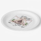 グランピングキャンプ ペーパープレート (アングル)