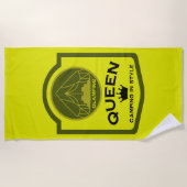 グランピングクイーンキャンピングインスタイル ビーチタオル (正面)