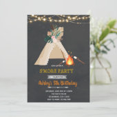 グランピングスモアパーティー 招待状 (スタンド正面)