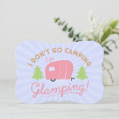 グランピングノンキャンピングフラットカード 案内状 (スタンド正面)