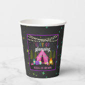 グランピングバースデーパーティー紙カップ 紙コップ (裏面)