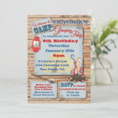 グランピングパーティー招待状 招待状 (スタンド正面)