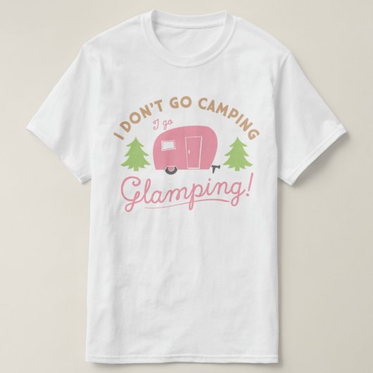 グランピング派 Tシャツ (デザイン正面)