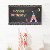 グランピング誕生日ビニールバナー 横断幕 (インサイチュ)