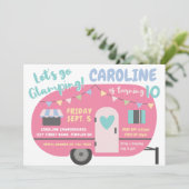 グランピング ガーリー 誕生日パーティー どんな年齢にも 招待状 (スタンド正面)