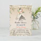 グランピング ブライダルシャワー パーティー招待状 招待状 (スタンド正面)
