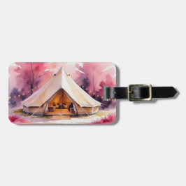 グランピング Bachelorette 週末 水彩 ラゲッジタグ