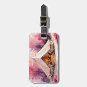 グランピング Bachelorette 週末 水彩 ラゲッジタグ (正面縦)