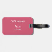 グランピング Bachelorette 週末 水彩 ラゲッジタグ (裏面横)