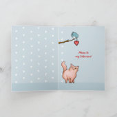 グランピーな猫、スー·ブルー·スルーキー·バレンタインカード シーズンカード (内部)