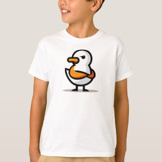 グランピーダック ミニマリスト漫画マスコット Tシャツ