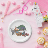 グランプおもしろいマンガラグジュアリーキャンピング ペーパープレート (パーティー)