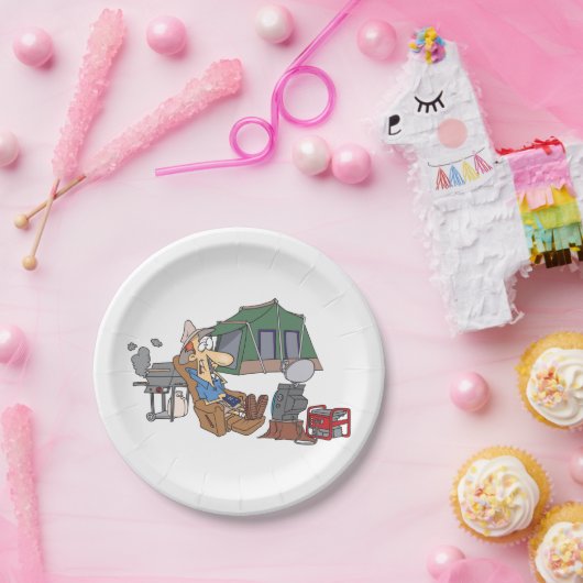 グランプおもしろいマンガラグジュアリーキャンピング ペーパープレート (パーティー)
