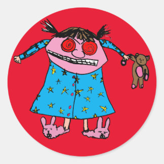 グランプガールステッカー ラウンドシール