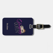 グランプクイーンキャンピングとヴィンテージキャラバン ラゲッジタグ (正面横)