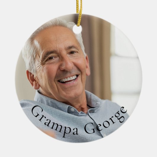 グランプシンプルスタイリッシュラ記念写真 セラミックオーナメント (正面)