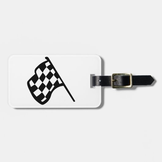 グランプリの旗 ラゲッジタグ (正面横)