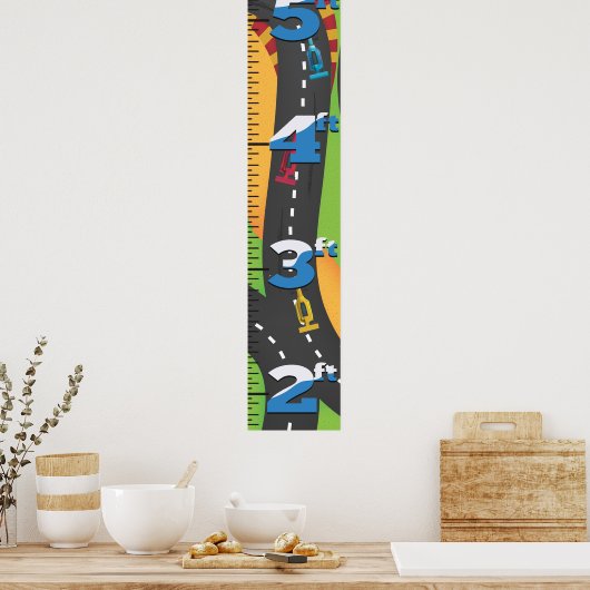 グランプリの生長表。 ポスター (キッチン)