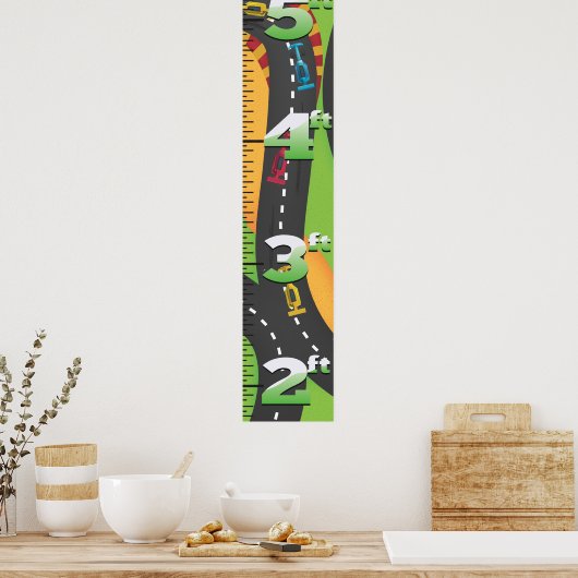 グランプリの生長表。 ポスター (キッチン)