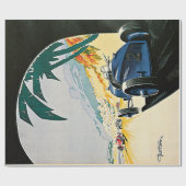 グランプリを競争させるヴィンテージモナコ ラッピングペーパー (フラット)