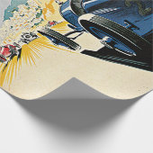 グランプリを競争させるヴィンテージモナコ ラッピングペーパー (角)