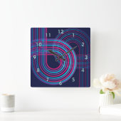 グランプリカラフル競馬場 スクエア壁時計 (ホーム)