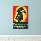 グランプレミオデエスパーナヴィンテージポスターヨーロッパ キャンバスプリント (インサイチュ (ウッドフロア))
