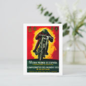 グランプレミオデエスパーナヴィンテージポスターヨーロッパ ポストカード (スタンド正面)