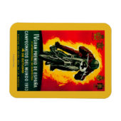 グランプレミオデエスパーナヴィンテージポスターヨーロッパ マグネット (横)