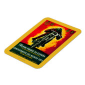 グランプレミオデエスパーナヴィンテージポスターヨーロッパ マグネット (左側)