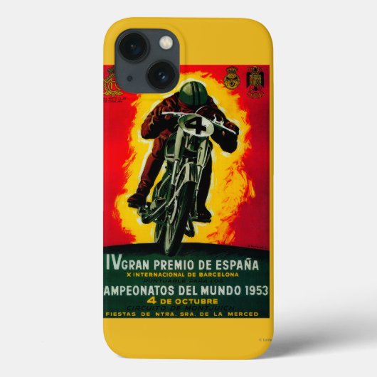 グランプレミオデエスパーナヴィンテージポスターヨーロッパ Case-Mate iPhoneケース (裏面)