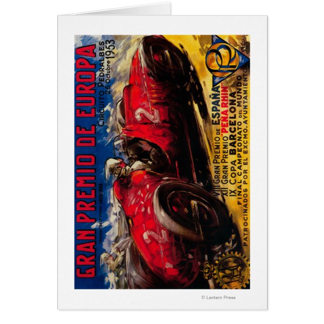 グランプレミオデユーロパヴィンテージポスターヨーロッパ (正面)