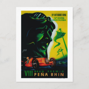 グランプレミオペナラインヴィンテージポスターヨーロッパ ポストカード