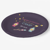 グランプ女の子らしパーティーパーソナライズされた ペーパープレート (アングル)