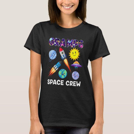 グランプ宇宙クルー誕生日ボーイアストロのグランプ Tシャツ (正面)
