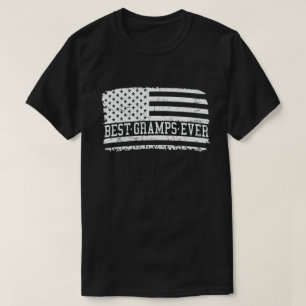 グランプ最高のスエバーアメリカ国旗のヴィンテージおじいちゃん Tシャツ