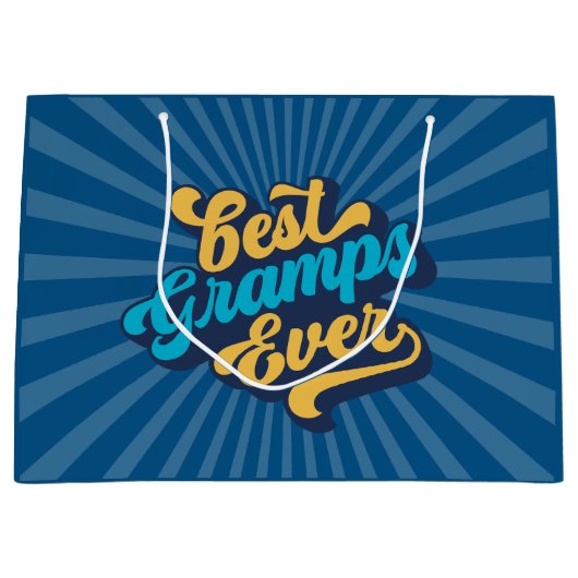 グランプ最高のス・エイバー・ファーザー・デイ ラージペーパーバッグ (正面)