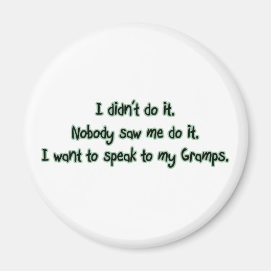 グランプ話スしたい マグネット (正面)