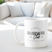 グランペアレントクラブエスト。任意の年のおもしろいライフスタイル コーヒーマグカップ