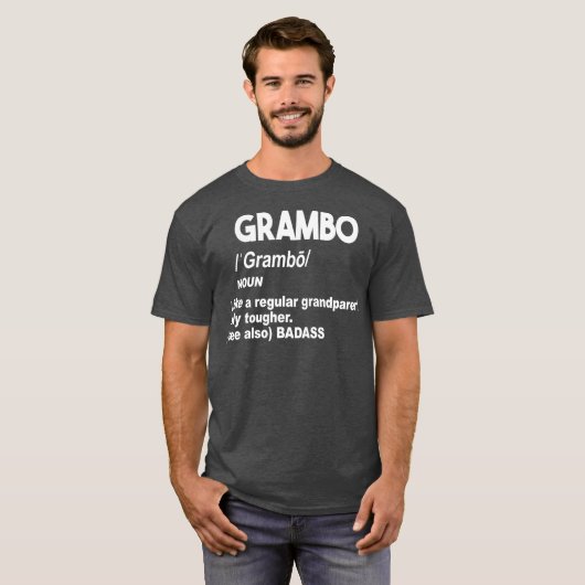 グランボタフバダスおばあちゃんやじいちゃん混乱しない Tシャツ (正面フル)