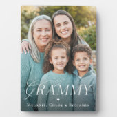 グランマへの思い出の写真ギフト フォトプラーク (正面)