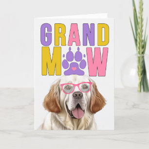 グランマウスパニエル犬グランドッグ祖父母の日 シーズンカード