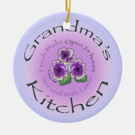 グランマキッチンオーナメント セラミックオーナメント (正面)