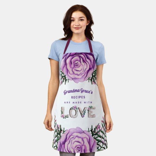 グランマグランドキッズギフトフローラ料理ベーキングシェフ エプロン (着用した状態)