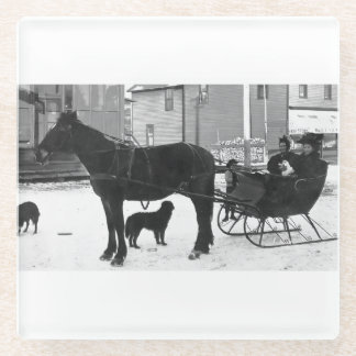 グランマジョンソンスレイ – ホワイトバンドスクエア ガラスコースター