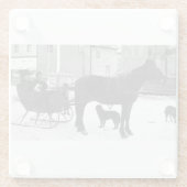 グランマジョンソンスレイ – ホワイトバンドスクエア ガラスコースター (裏面)