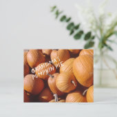 グランマズパンプキンパイレシピオレンジ秋スカッシュ ポストカード (スタンド正面)