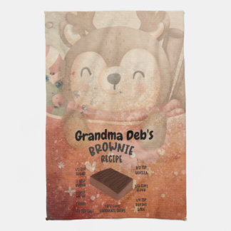 グランマデブズブラウニーレシピ キッチンタオル