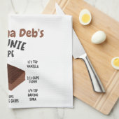 グランマデブズブラウニーレシピ キッチンタオル (四つ折り)